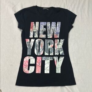 Black Graphic Tee NWOT